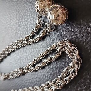 VTG Sarah Coventry Silver Lariat Necklace